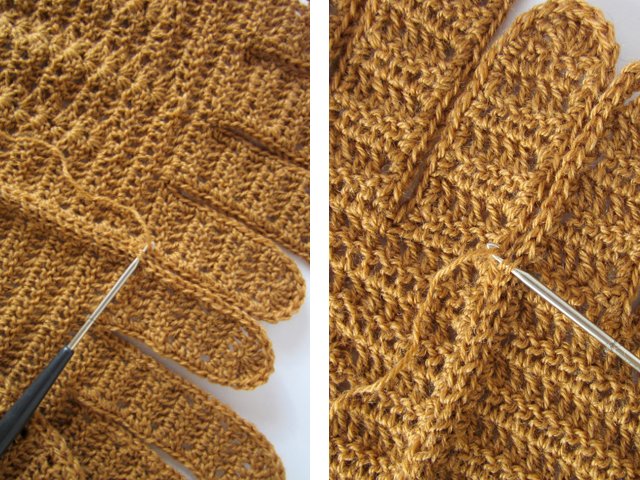 How to crochet gloves?