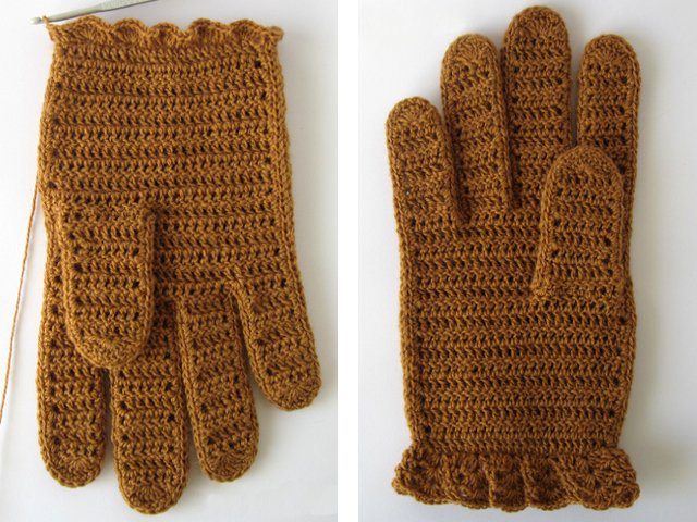 How to crochet gloves?