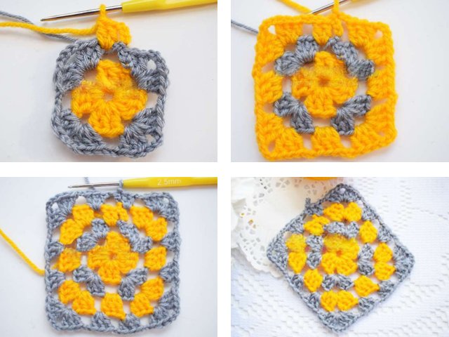 How to crochet motifs