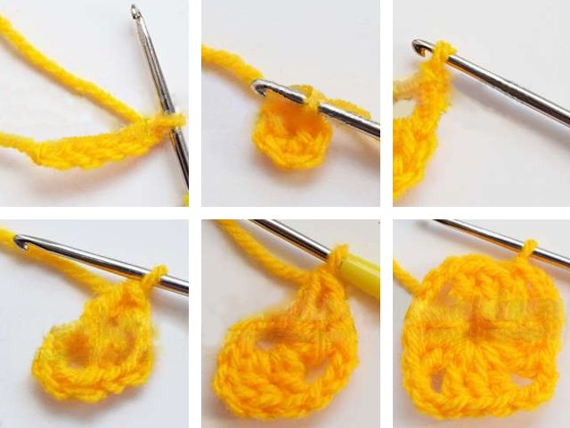 How to crochet motifs