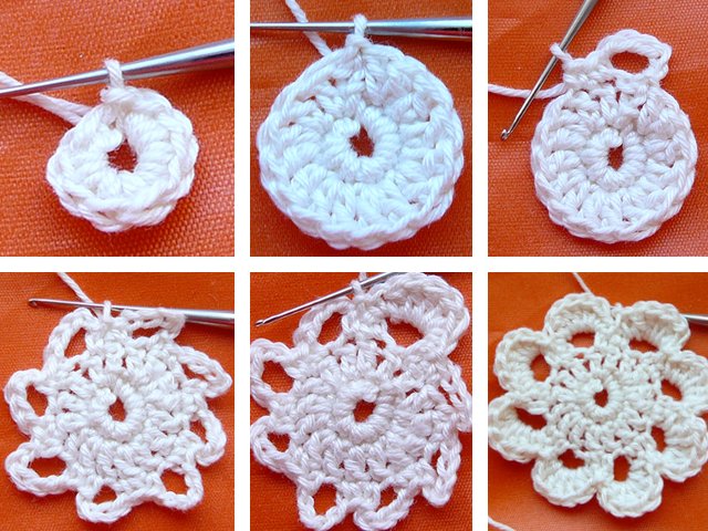 How to crochet motifs