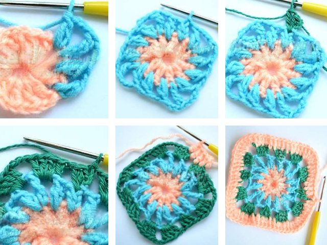 How to crochet motifs