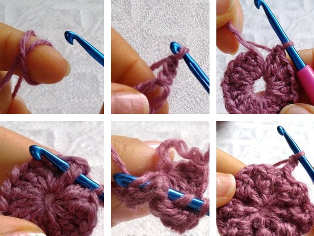 How to crochet motifs