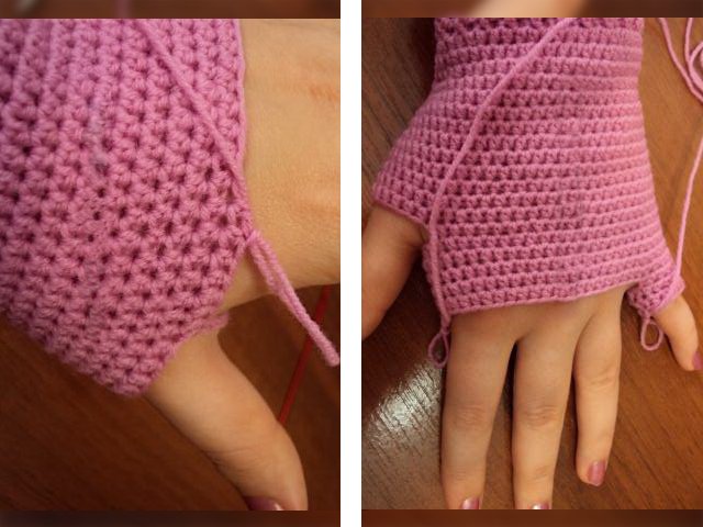 How to crochet gloves?