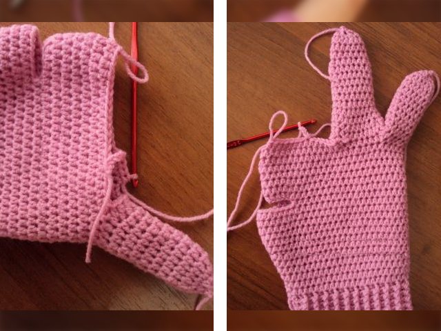 How to crochet gloves?