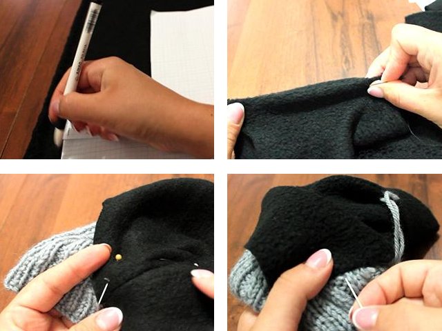 How to knit a hat cap with knitting needles: diagram and description