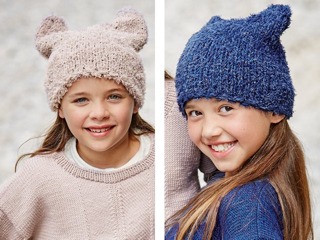 How to knit a hat with ears with knitting needles