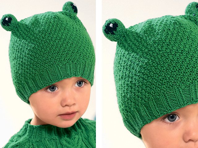 How to knit a hat with ears with knitting needles