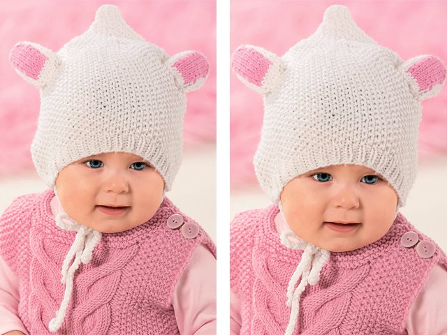 How to knit a hat with ears with knitting needles