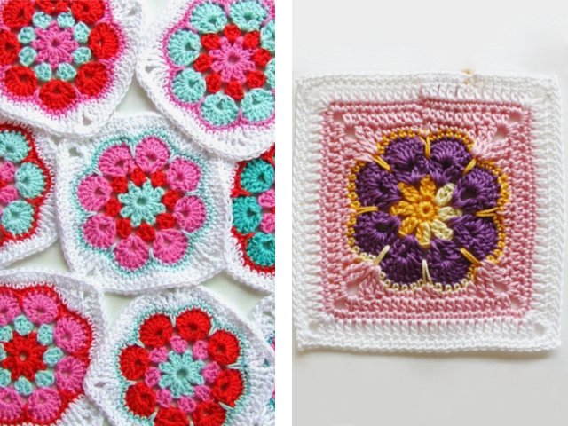 How to crochet motifs