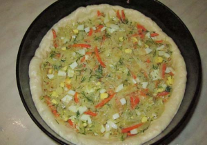 Oven cabbage pie