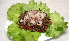 Smoked Fish Lentil Salad