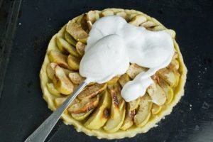 Shortbread Apple Pie with Meringue