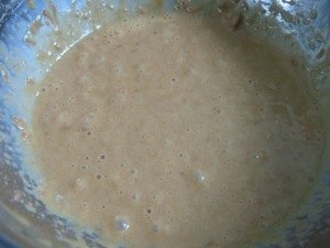 Pie with boiled condensed milk and walnuts