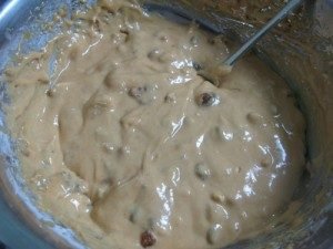 Pie with boiled condensed milk and walnuts