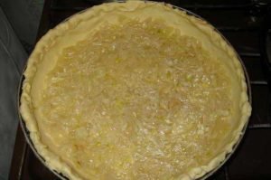 Open chicken pie