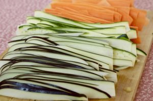 Pie with carrots and zucchini