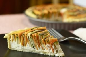 Pie with carrots and zucchini