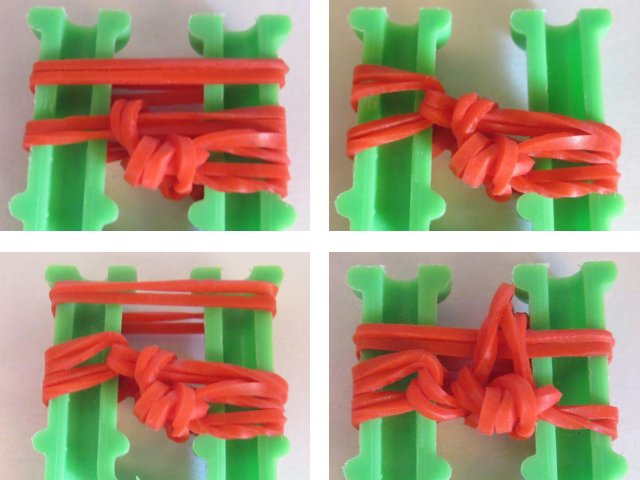 Figures made of rubber bands: weaving on a slingshot and a loom