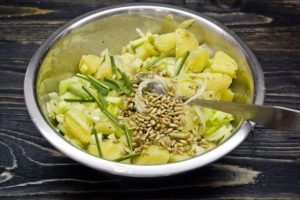 Potato Salad with Celery and Apple