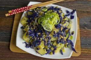 Lenten salad with potatoes