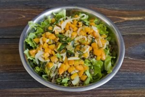 Lentil and Cheese Salad