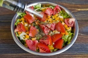 Lentil and Cheese Salad