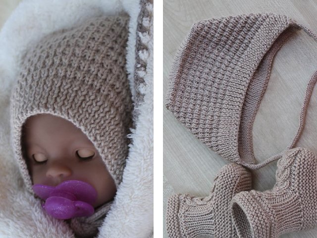 Knitting cap for newborn