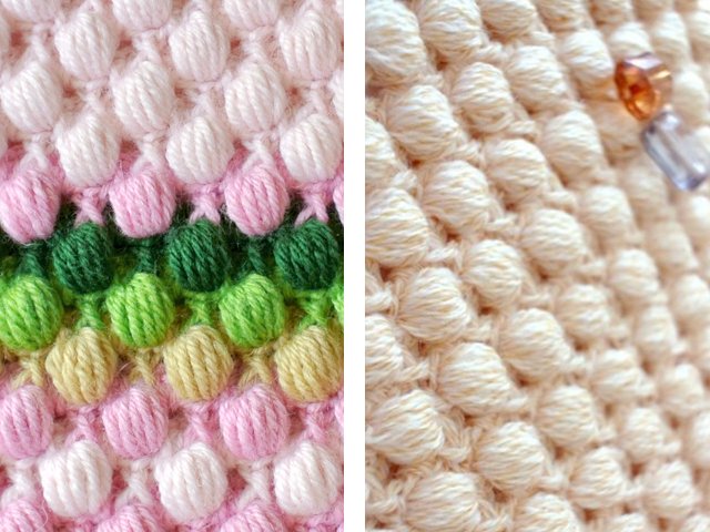 Crochet bumps pattern: diagram and description