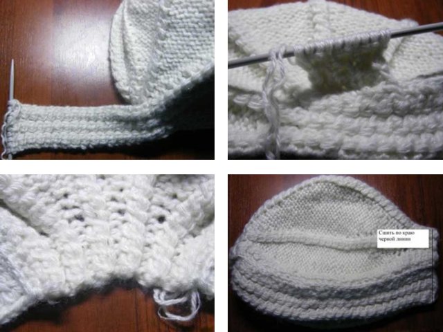 Knitting turban with knitting needles: photo and video tutorials