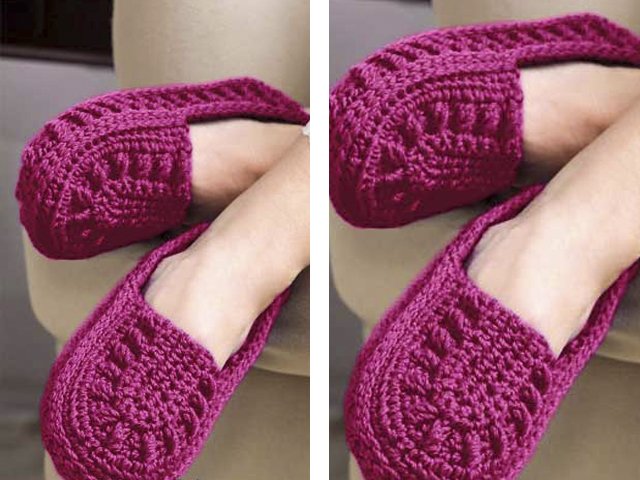 Crochet slippers: photo and video tutorials for beginners