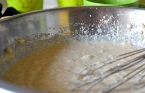 Semolina with prunes and seeds