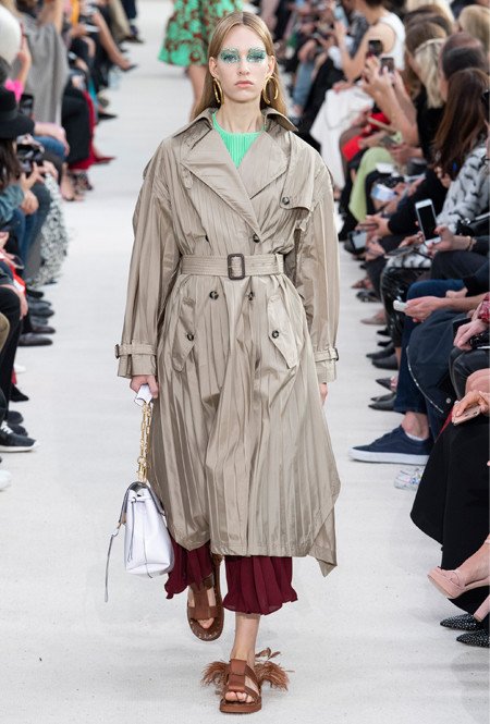 Pleated Coat by Valentino