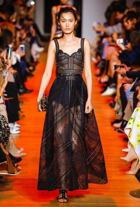 Black Lace Dress by Elie Saab