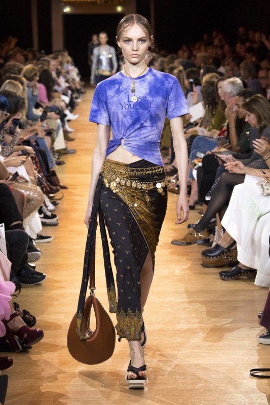 Tie-dye look by Paco Rabanne