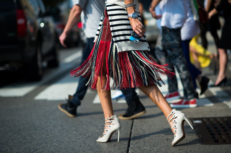 Fringed skirt