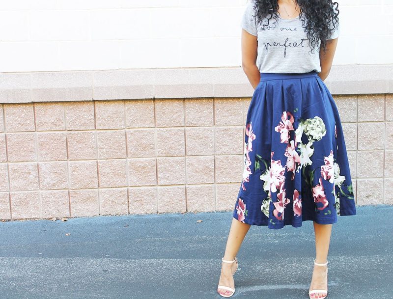 Blue fashion skirt