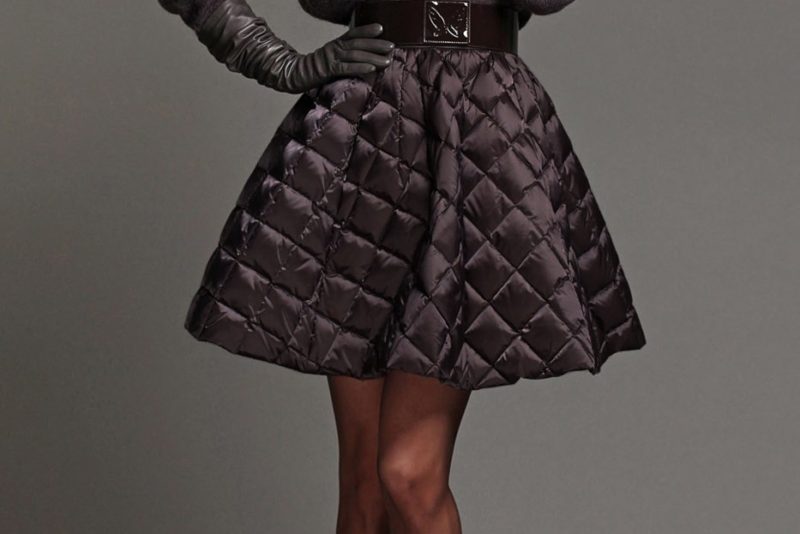 Stylish quilted skirt