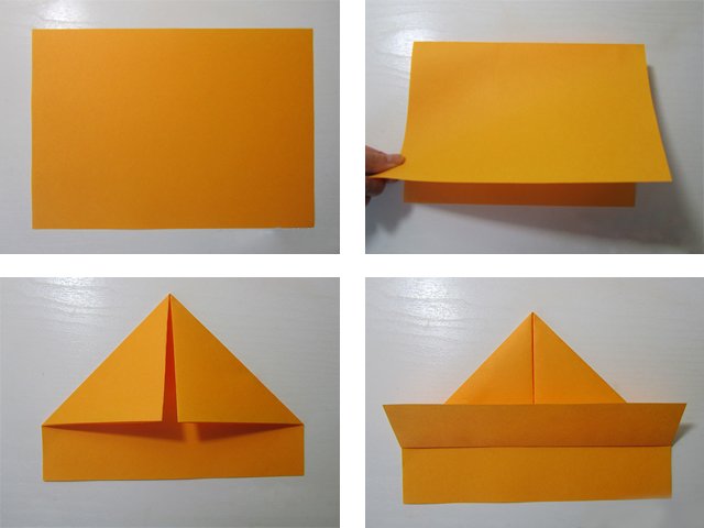 Do-it-yourself boat, sailboat and paper boat