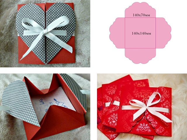 DIY paper envelopes: photos, videos, instructions