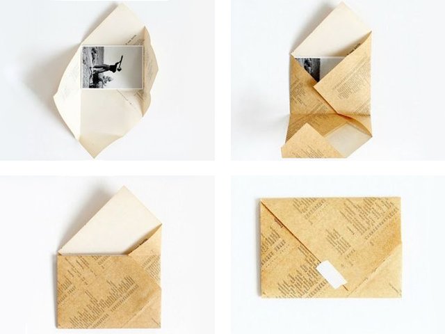 DIY paper envelopes: photos, videos, instructions