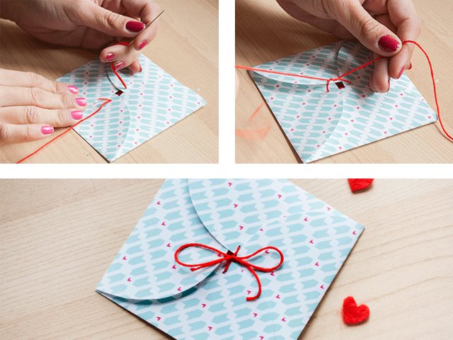 DIY paper envelopes: photos, videos, instructions