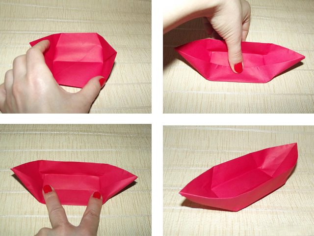 Do-it-yourself boat, sailboat and paper boat