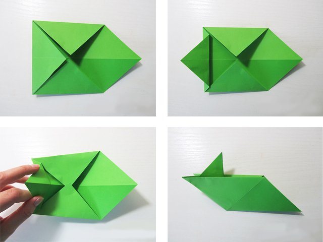 Do-it-yourself boat, sailboat and paper boat