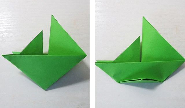 Do-it-yourself boat, sailboat and paper boat