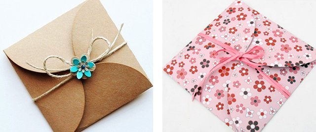 DIY paper envelopes: photos, videos, instructions