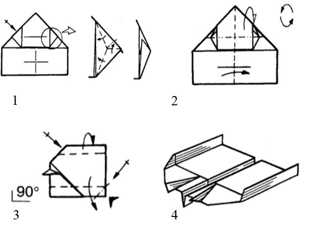 How to make a plane out of paper: instructions, photos, videos