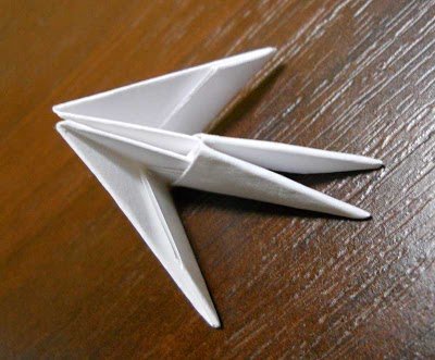 How to make a swan out of paper: in stages