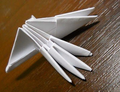 How to make a swan out of paper: in stages