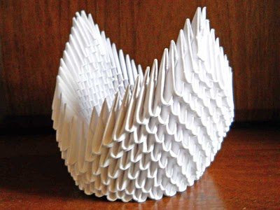 How to make a swan out of paper: in stages